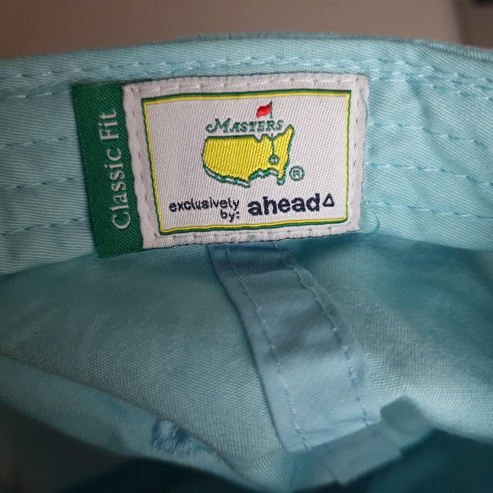 Masters Tournament Hat Cap Strap Back Mens Light Blue Golf Augusta National 2024 - Picture 12 of 12